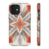 Silver Feather Compass - Impact Resistant Phone Case